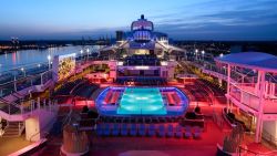 Anthem of the Seas - Pool Deck by Night