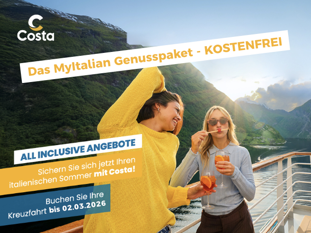 Costa inklusive MyItalian Genusspaket